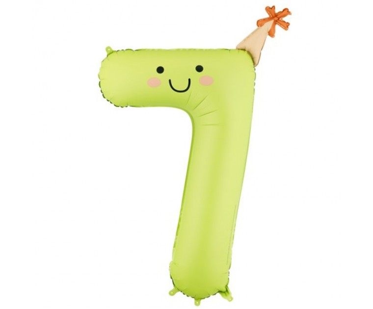  Balão Foil  Nº7 Verde