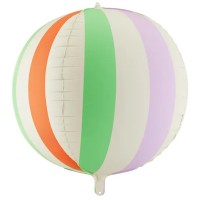 Balão Riscas Multicolorido Balão Riscas Multicolorido