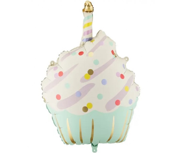 Balão Cup Cake Pastel Colors c/vela