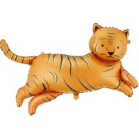 Balão tigre laranja