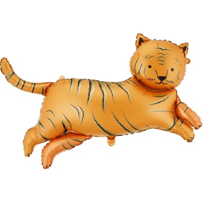 Balão tigre laranja