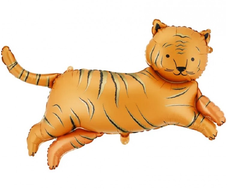 Balão tigre laranja