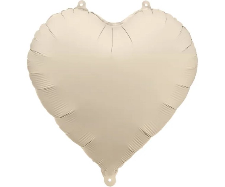 Balão Coração Bege