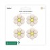 Pack 4 Flores Bege para Grinaldas