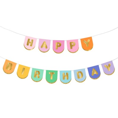 Banner Multicolorido Happy Birhday