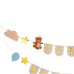 Banner First Birthday com ursos