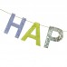 Banner Mix Cores Happy Birthday