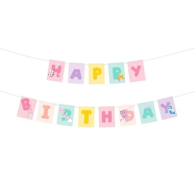 Banner Happy Birthday Gabby's Dollhouse