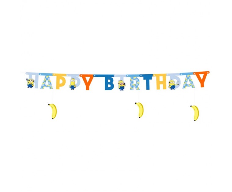 Banner Happy Birthday Minions