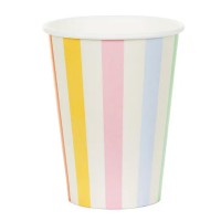 Copos Riscas Multicoloridas