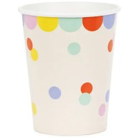 Pack 6 Pratos Confetis Multicoloridos