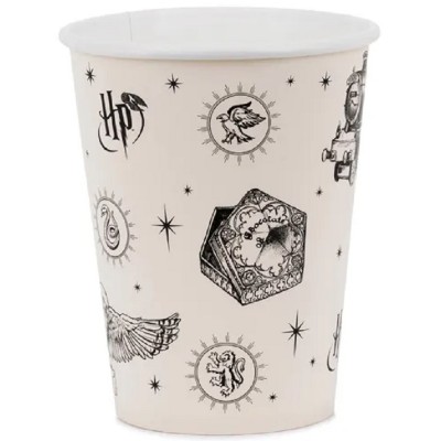 Copos papel Harry Potter bege