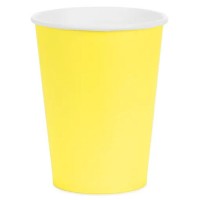 6 Copos Amarelos 250ml