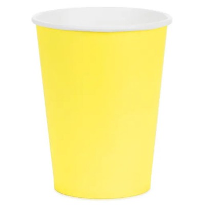 6 Copos Amarelos 250ml