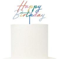 Topo Multicolorido Happy Birthday Topo Multicolorido Happy Birthday