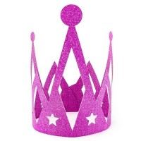 Coroa Princess Rosa Glitter Coroa Princess Rosa Glitter