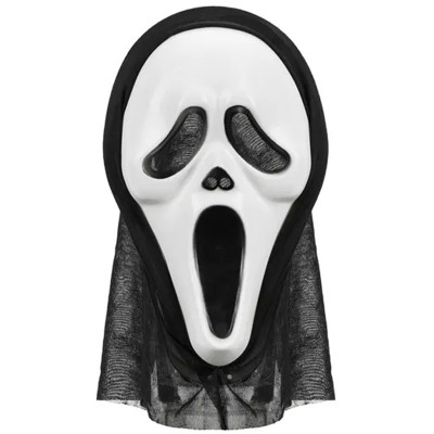 Máscara  Halloween com capuz