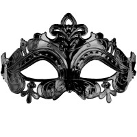 Máscara Ornamentada Preta Máscara Ornamentada Preta