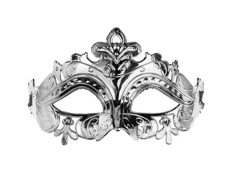 Máscara Ornamentada Prateada