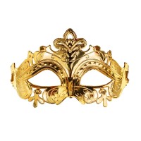 Máscara Ornamentada Dourado Escuro Máscara Ornamentada Dourado Escuro