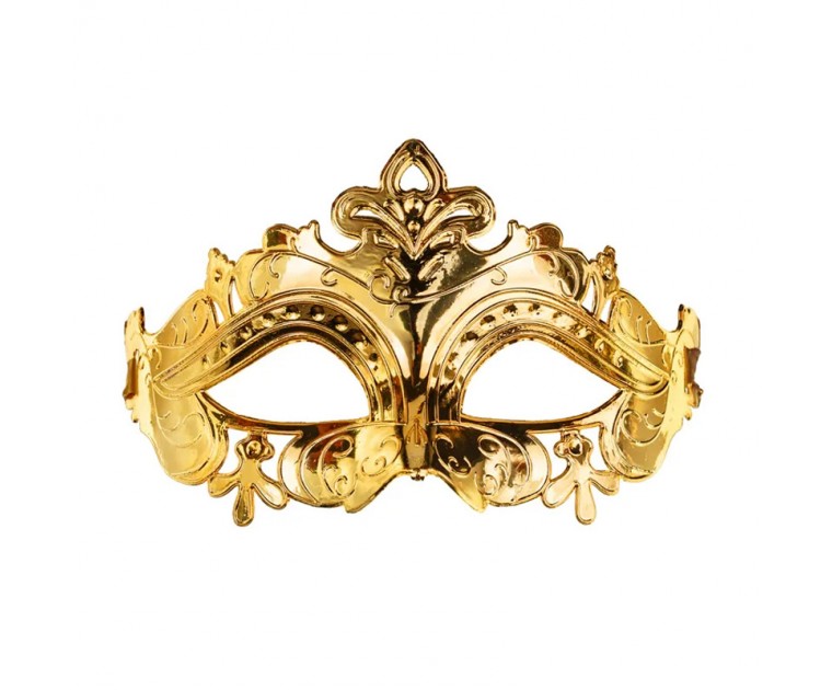Máscara Ornamentada Dourado Escuro