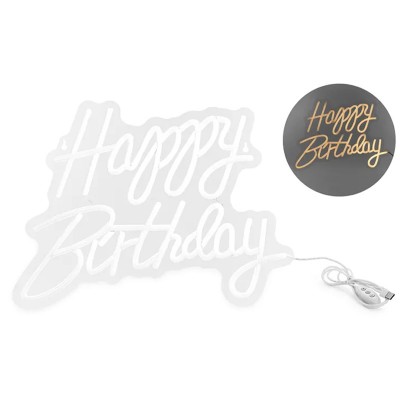 Luz Neon Led  Happy Birthday