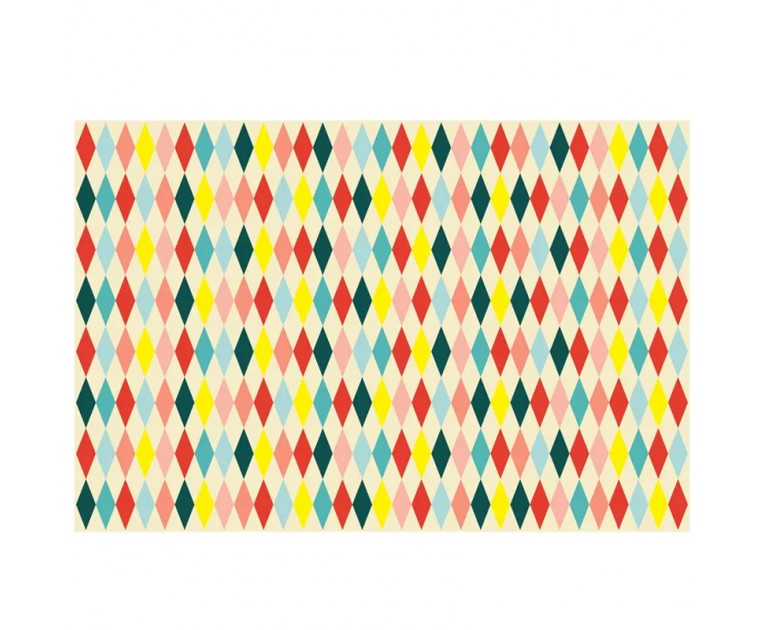 Toalha Diamantes Multicoloridos