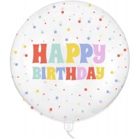 Bubble Bolinhas Multicoloridas Happy Birthday