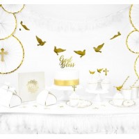8 Penas Decorativas Brancas
