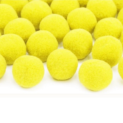 Pompons Decoração Mesa Amarelos