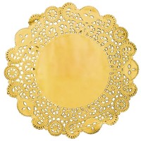 50 Marcadores Prato Rendado Dourado