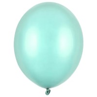 100 Balões Verde Menta Brilho