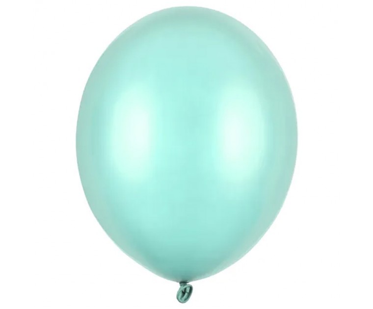 50 Balões Verde Menta Brilho
