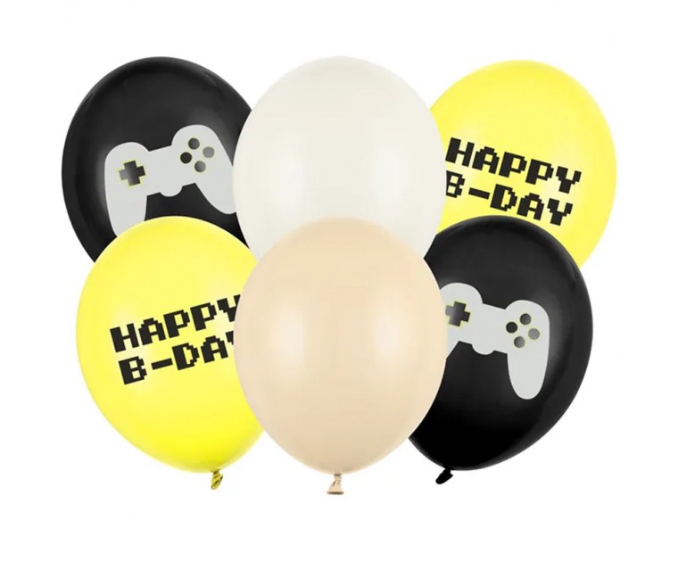 Conj. Balões Game Happy Birthday