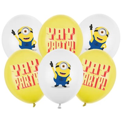 Conj. 6 Balões Minions