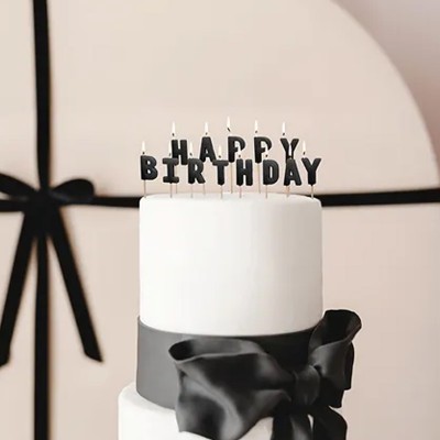 Velas Pretas Happy Birthday Velas Pretas Happy Birthday