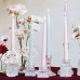 Velas Castiçal dusty rose ***