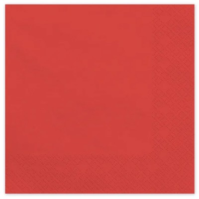 20 Guardanapos Vermelho Escuro