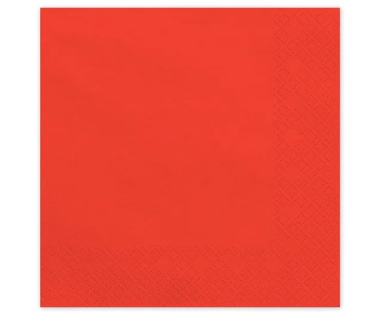 20 Guardanapos Vermelho Natal