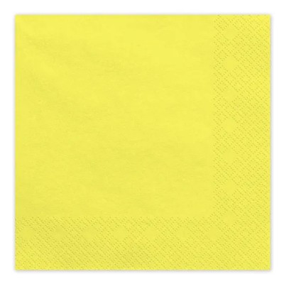 20 Guardanapos Amarelo