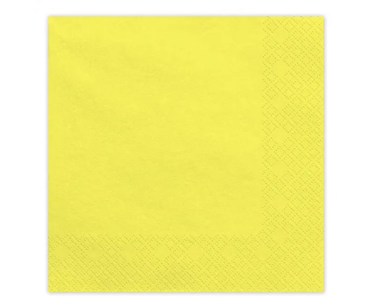 20 Guardanapos Amarelo