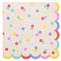 Guardanapos Confetis Multicoloridos