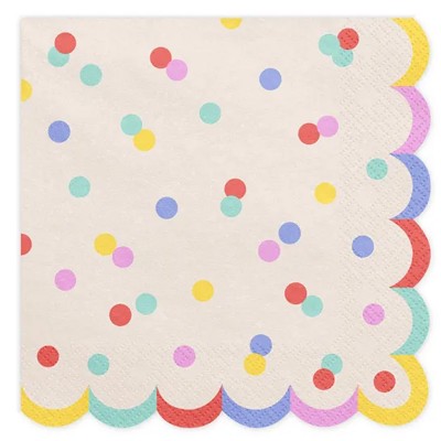 Guardanapos Confetis Multicoloridos