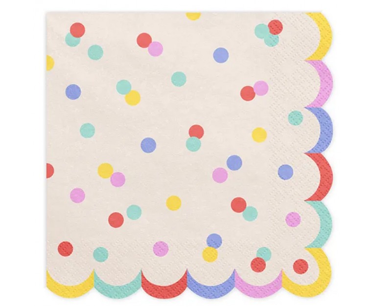 Guardanapos Confetis Multicoloridos Guardanapos Confetis Multicoloridos