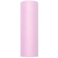 Rolo Tule Rosa Claro