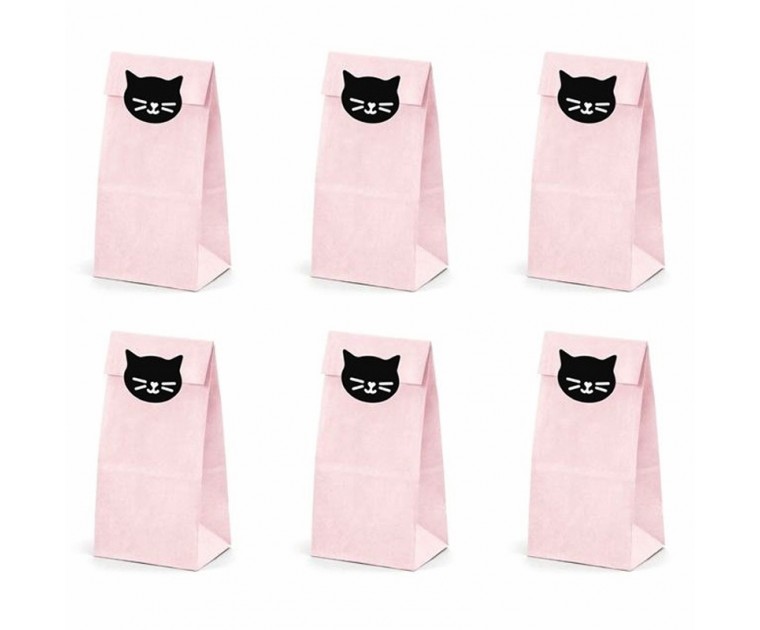 6 Sacos Doces e Ofertas Gata Rosa