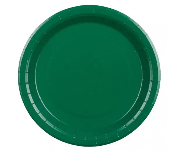 6 Pratos Verde Escuro