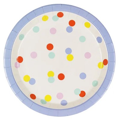 Pack 6 Pratos Confetis Multicoloridos Pack 6 Pratos Confetis Multicoloridos