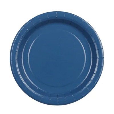 6 Pratos Azuis 18 cms
