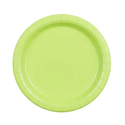 6 Pratos Verde Claro 18 cms